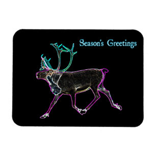 Season's Greetings - Electric Caribou Magnet