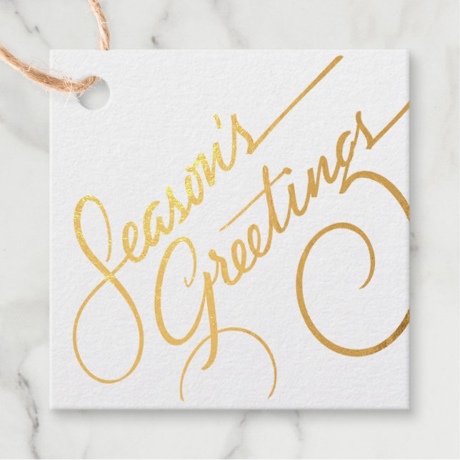 Season's Greetings Favour Tags (Front)
