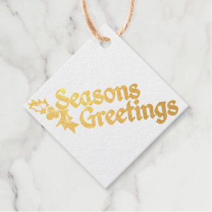Season's Greetings Favour Tags