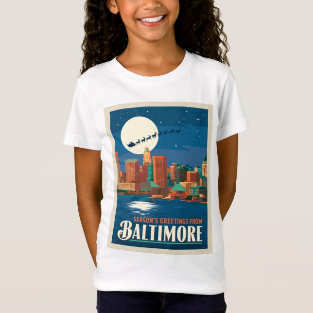 Season's Greetings from Baltimore T-Shirt (Front)