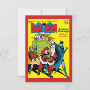 Season's Greetings From Batman And Robin Invitation