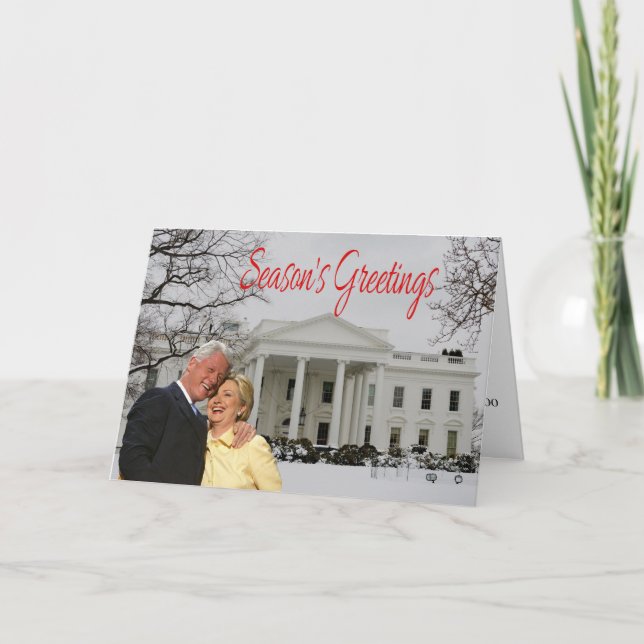 Season's Greetings from Bill & Hill Holiday Card (Front)