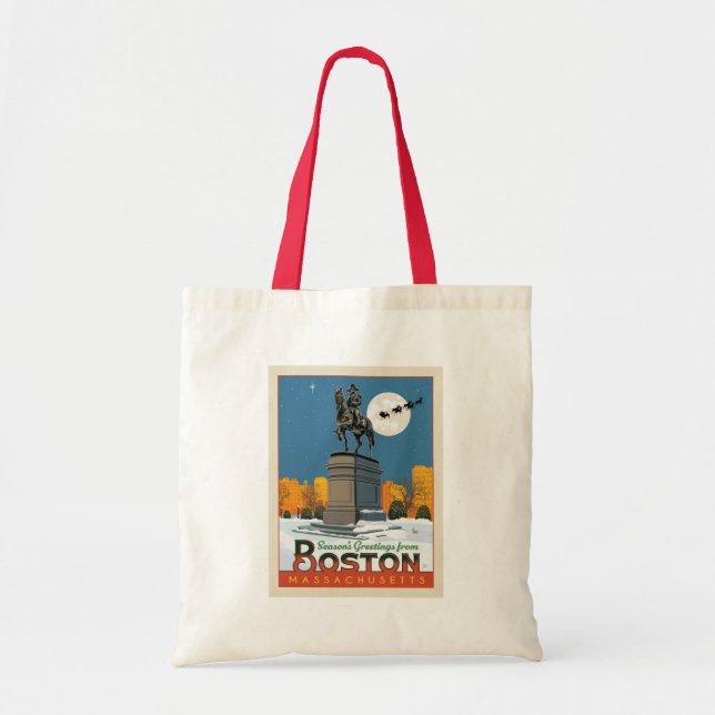 Season's Greetings From Boston Common! Tote Bag (Front)