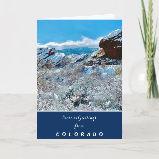 Season's Greetings from Colorado Holiday Card (Front)