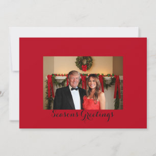 Season's Greetings from Donald and Melania Holiday Card