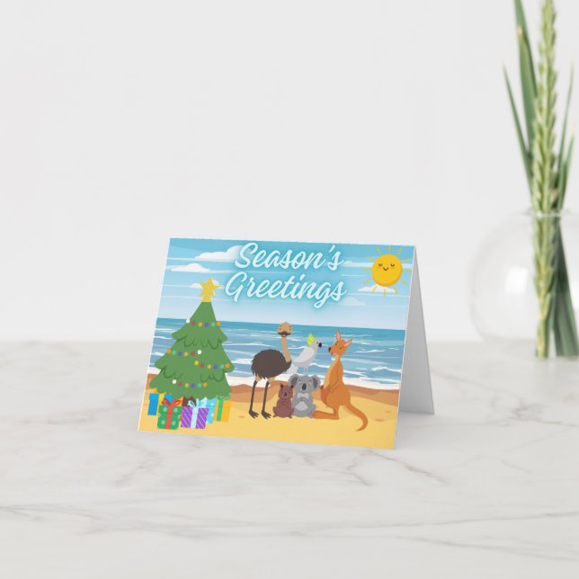 Season's Greetings from Down Under Holiday Card (Front)