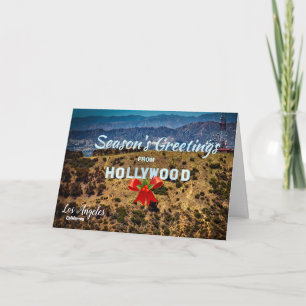 Season's Greetings from Hollywood Los Angeles  Thank You Card