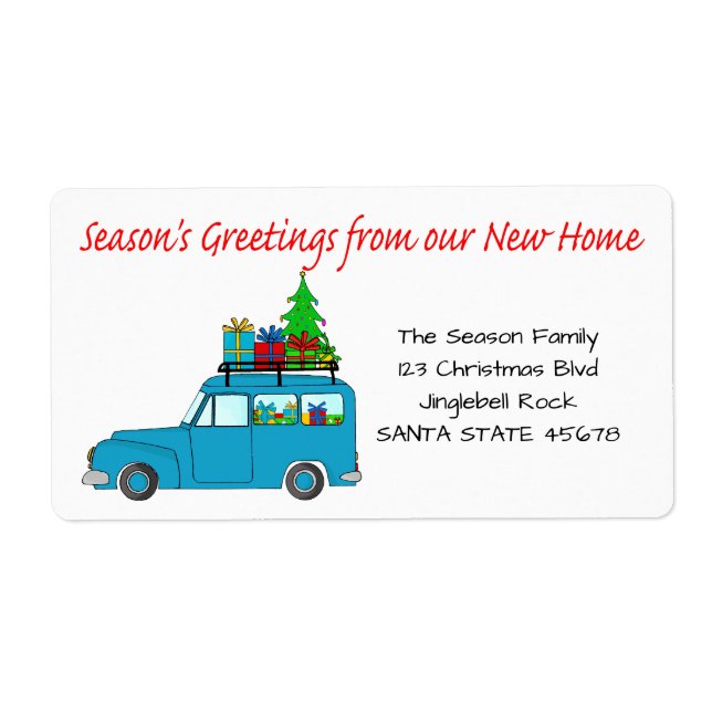 Season's Greetings from new home label (Front)