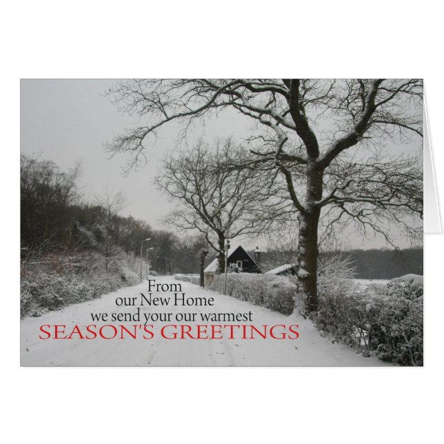 Season's Greetings from our New Home (Front Horizontal)