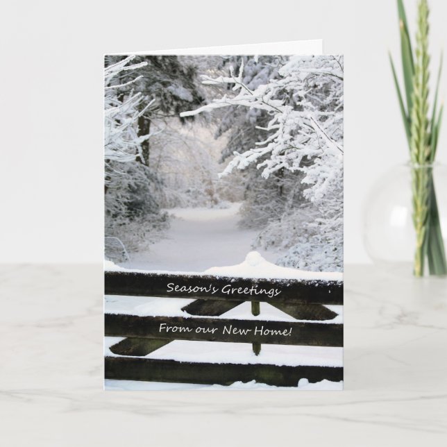 Season's Greetings from our New Home Holiday Card (Front)