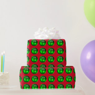 Seasons Greetings Glossy Wrapping Paper