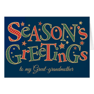 Season's Greetings Great-Grandmother Polkas