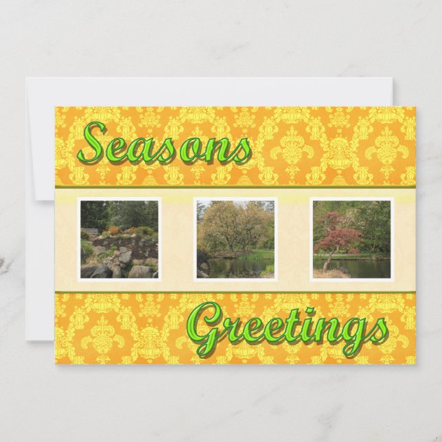 Season's greetings holiday card (Front)