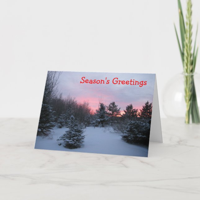 Season's Greetings Holiday Card (Front)