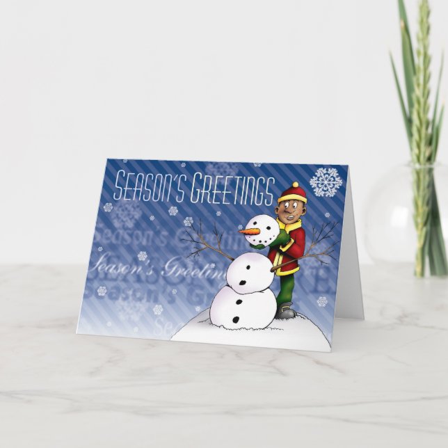 Season's Greetings Holiday Card (Front)