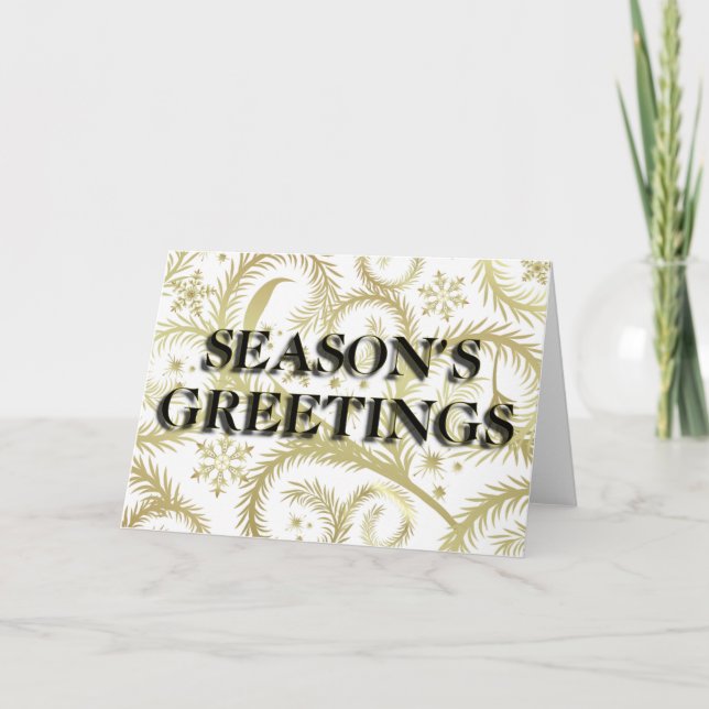 Season's Greetings Holiday Card (Front)