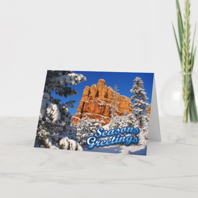 Seasons Greetings Holiday Card (Front)