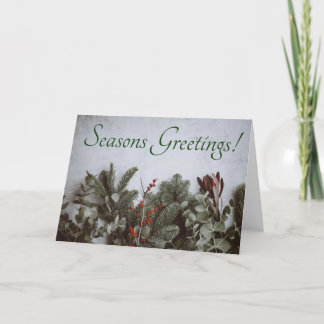Seasons Greetings Holiday Card
