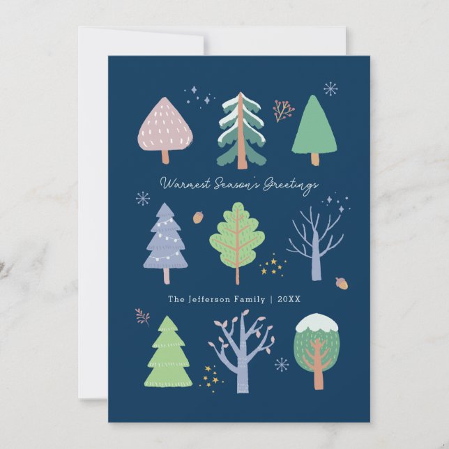 Season's Greetings Holiday Christmas Card (Front)