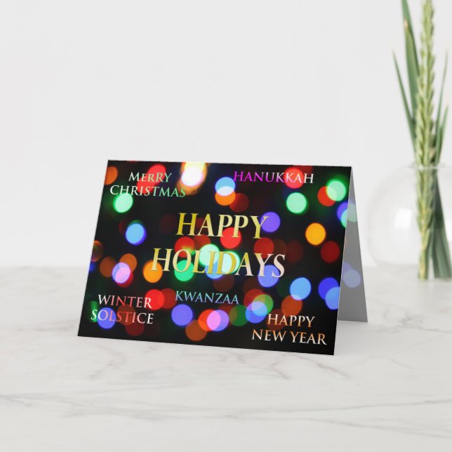 Season's Greetings, Holiday Greeting Card (Front)