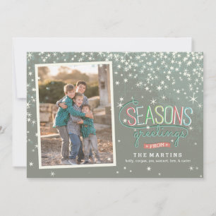 Seasons Greetings Holiday Photo Card
