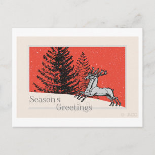 Season's Greetings Holiday Postcard