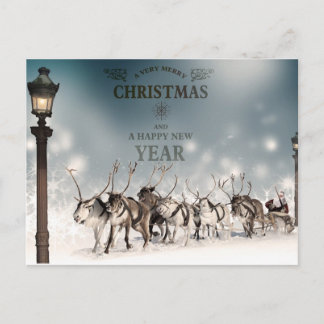 season's greetings holiday postcard