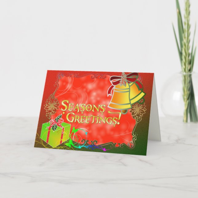 Seasons Greetings Holidays Card (Front)