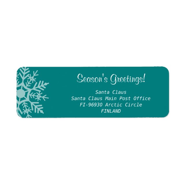 Season's Greetings - Holidayz - Address Label (Front)