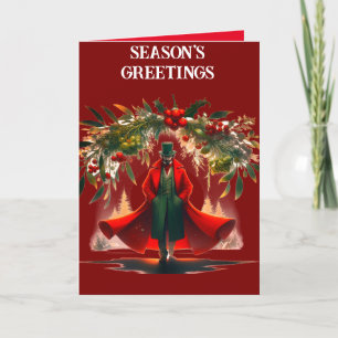 Season's Greetings In Red Card