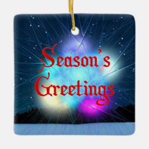 Season's Greetings - Jack Frost Ceramic Ornament
