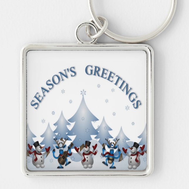 SEASONS GREETINGS KEY RING (Front)