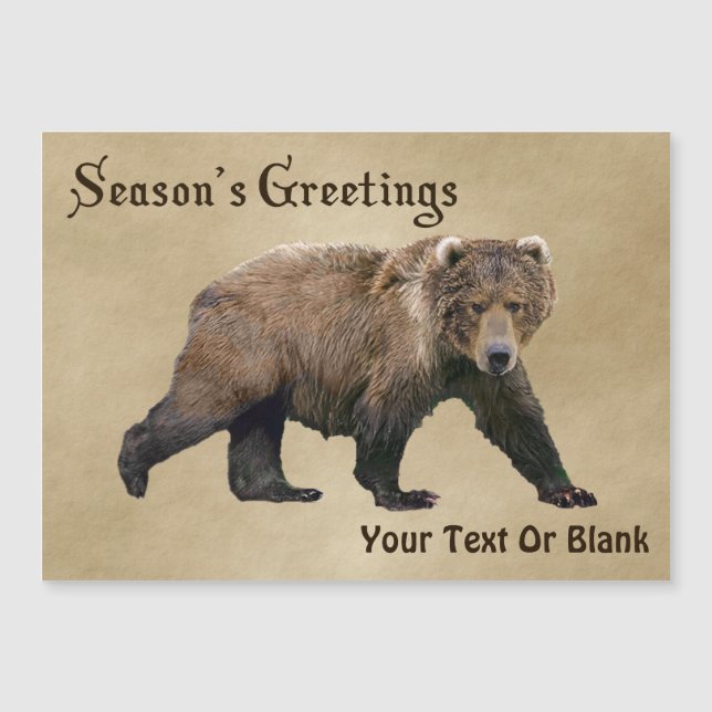 Season's Greetings - Kodiak Bear (Front)