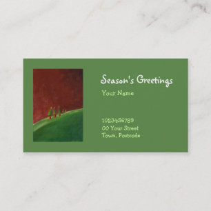 Season's Greetings Landscape Business Card