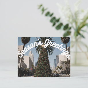 Season's Greetings Los Angeles, CA Holiday Postcard
