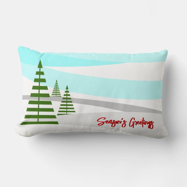 Season's Greetings Lumbar Cushion (Front)