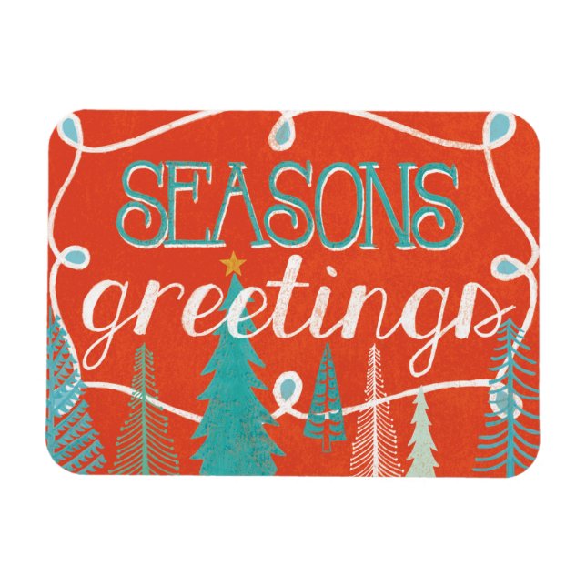 Seasons Greetings Magnet (Horizontal)