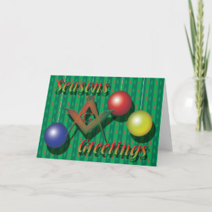 Seasons Greetings Masonically Holiday Card