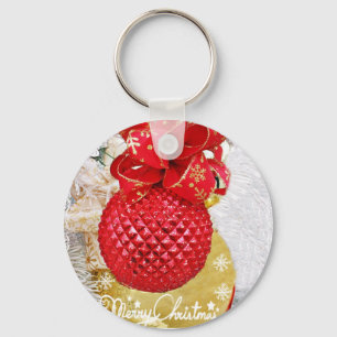 Seasons Greetings,Merry Christmas_ Key Ring
