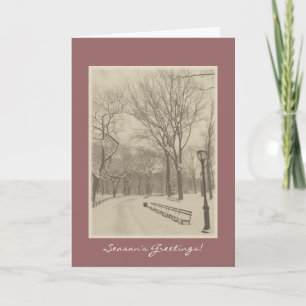 Season's Greetings - New York Central Park Holiday Card