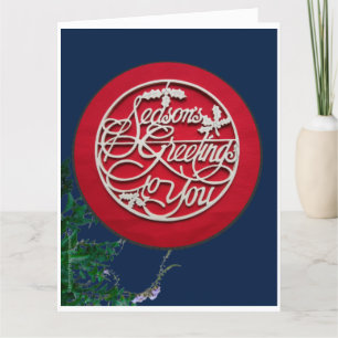 Season's Greetings (Personalised)  Thank You Card