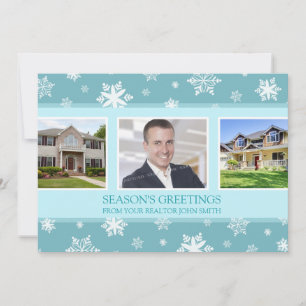 Season's Greetings Photo Card Real Estate Business