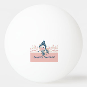 Season's Greetings pig Ping Pong Ball