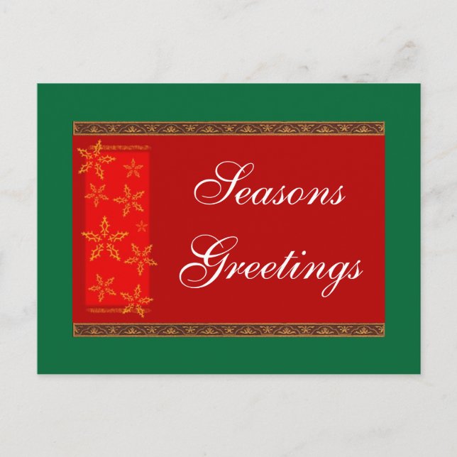 Seasons Greetings Postcard (Front)