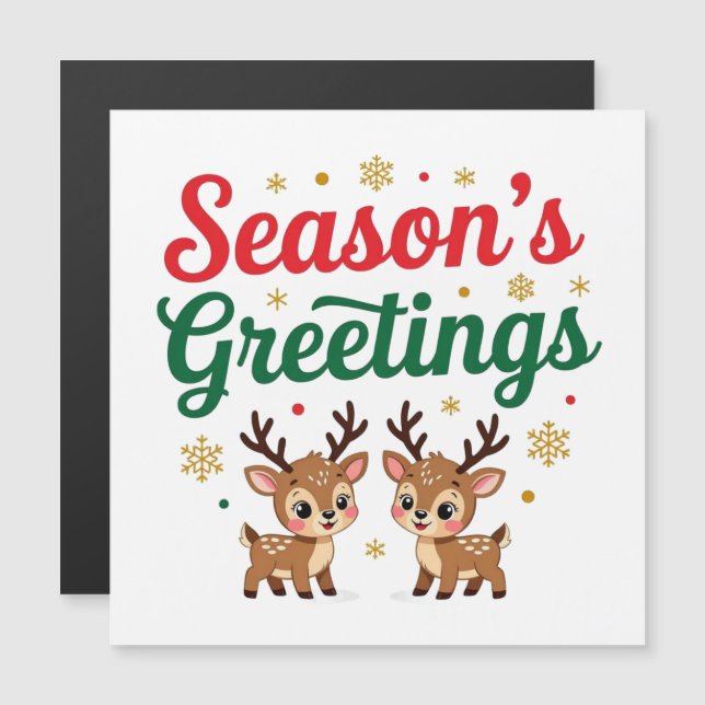 Season's Greetings Reindeer (Front/Back)