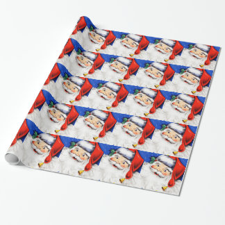 Seasons Greetings Santa Wrapping Paper