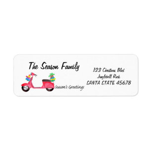 Season's Greetings scooter and Christmas gifts