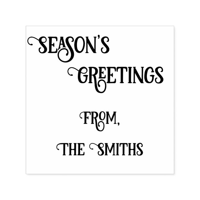 Season's Greetings Self-Inking Stamp (Design)