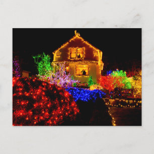 Season's Greetings - Shore Acres State Park, OR Holiday Postcard