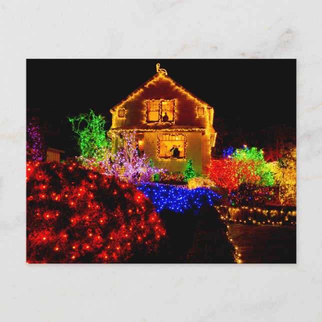 Season's Greetings - Shore Acres State Park, OR Holiday Postcard (Front)